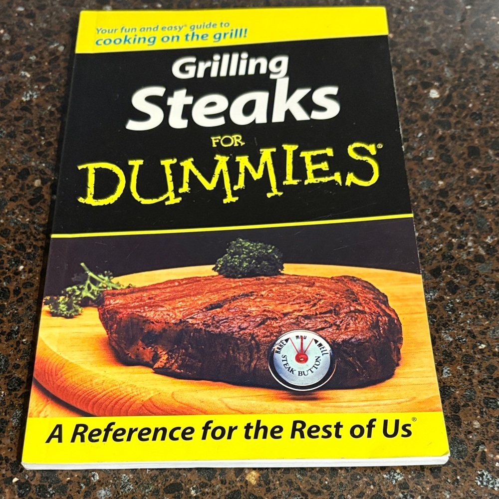 4/$20 Grilling Steaks for Dummies Book